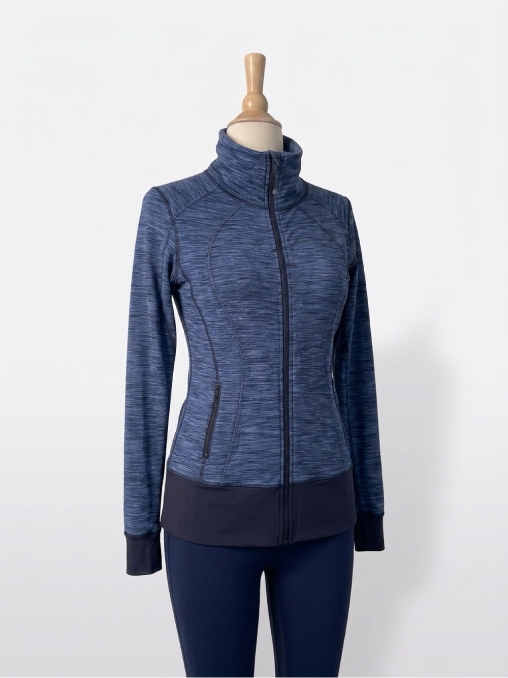 lululemon athletica Navy Heather Full-Zip Utility Jacket